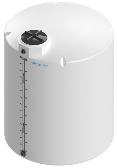 1500 Gal ProChem® Potable Water Tank w/Bulkhead Fittings - Twist Lid 16